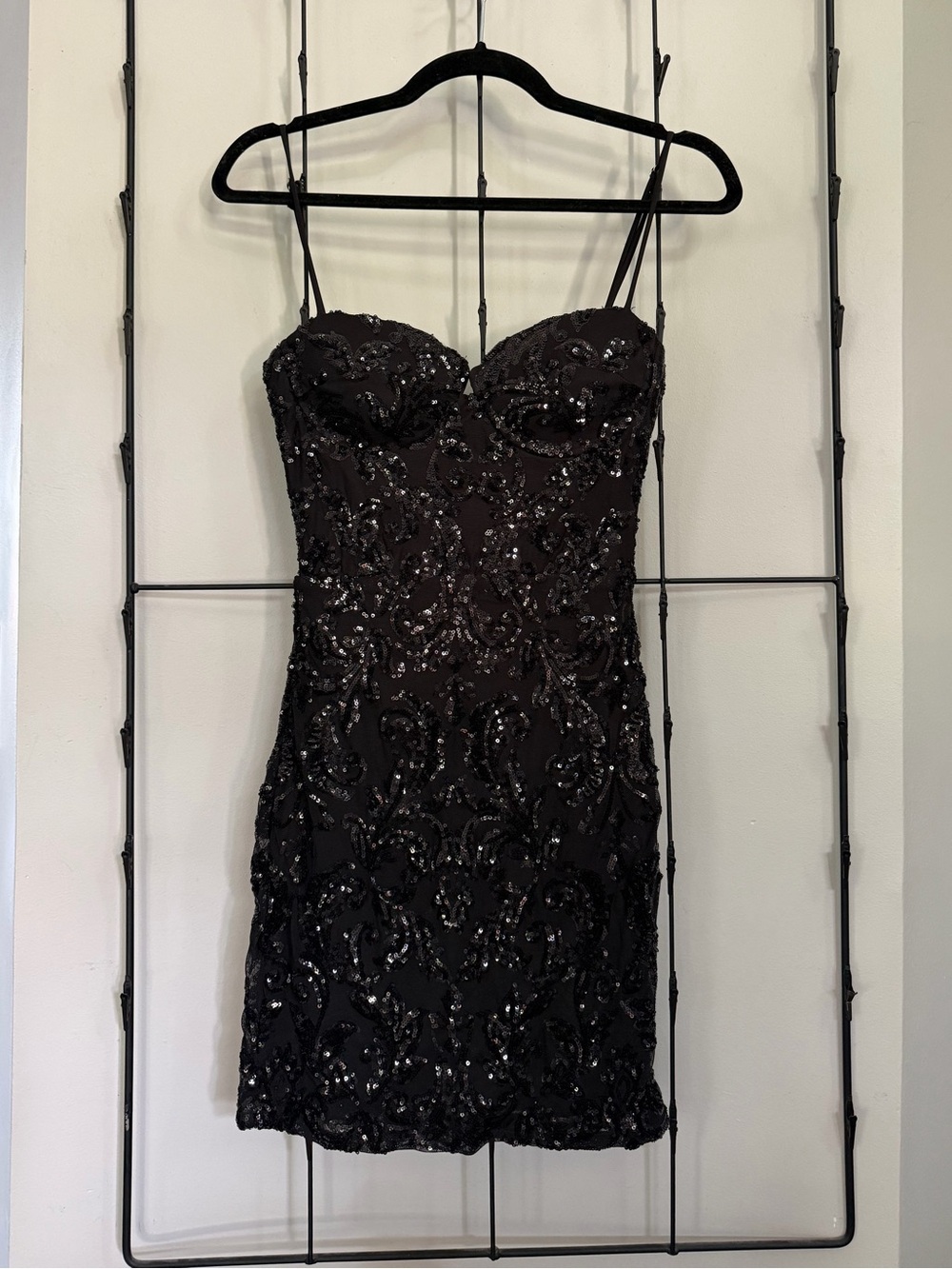 Black Sequined Formal Dress (Prom/Homecoming)